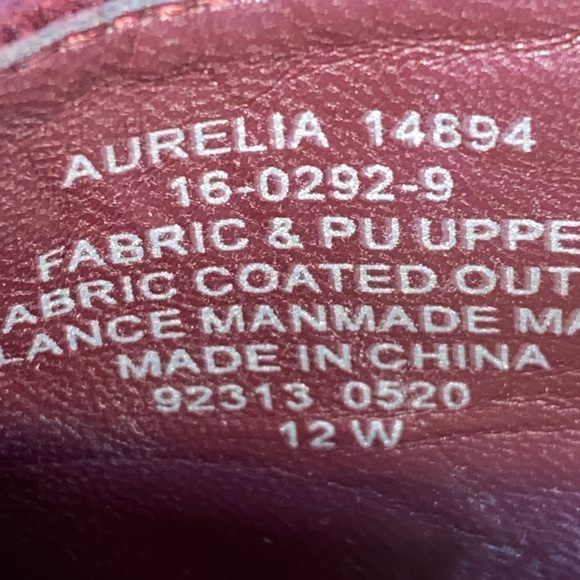 Comfortview Aurelia Women's Deep‎ Wine Flats Size 12W ankle strap wedge heel - Picture 4 of 13